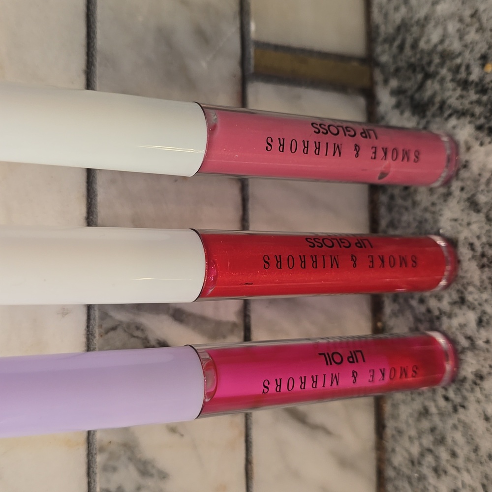 Smoke & Mirrors Lip Oil And Gloss Lot Of 3